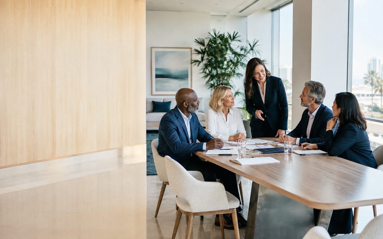 Senior professionals in a recruiting consultation